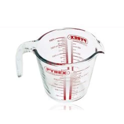 PYREX MAATBEKER 0,5 LITER GLAS