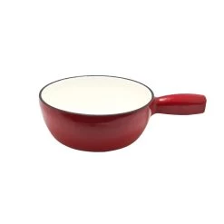 KAASFONDUE 21CM EMAILLE ROOD