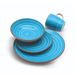 SERVIESSET 16 DELIG BLAUW HATEX