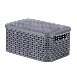 CURVER STYLE MANDJE 6L M DEKSEL ANTRACIE