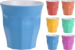 BEKER MELAMINE COLOURS 6 ASSORTI KLEUR