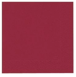 DUNI BIO SERVETTEN 33X33CM BORDEAUX