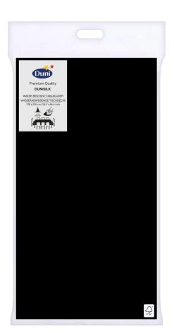 DUNI TAFELLAKEN DUNISILK 138X220 ZWART