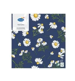 DUNI SERVET PRETTY DAISY BLUE 33X33