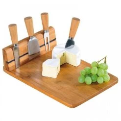 KAASPLATEAU BAMBOE MET 4 KAASMESJES