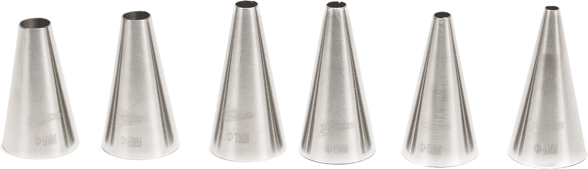 PATISSE SET SPUITMONDJES ROND RVS