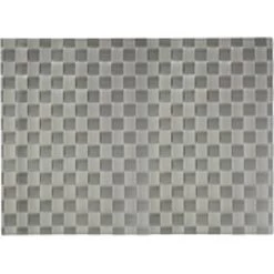 PLACEMAT GEWEVEN GRIJS 33 X 45 CM
