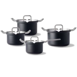 BK Q-LINAIR MASTER ZWART 4-DLG KOOKSET