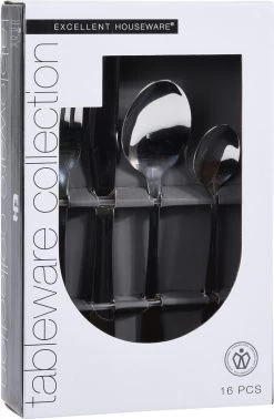 BESTEKSET 16-DELIG RVS