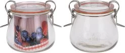 WECKPOT GLAS MET DEKSEL 400ML 12X10CM