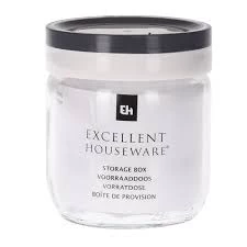 VOORRAADPOT KUNSSTOF DEKSEL WIT/GR 425ML