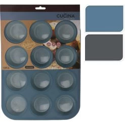 BAKVORM SILICONE 12 MUFFINS 33X25CM ASS
