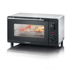 SEVERIN MINIOVEN 9L 800W ZWART/ZILVER