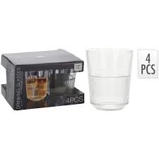 ATMOS FERA DRINKGLAZEN RIB 4X320ML