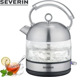 SEVERIN WATERKOKER RETRO GLAS 2400W 1.7L